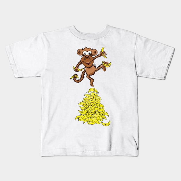 Monkey Business Kids T-Shirt by andersonartstudio